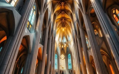 El Interior de la Sagrada Familia: Un Bosque Sagrado de Piedra y Luz